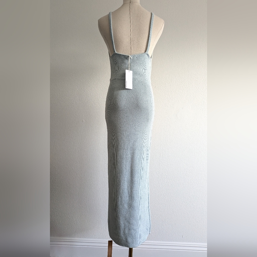 Reformation Elegant Knit Maxi Dress in Light Blue - Picture 5 of 9